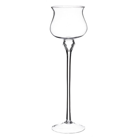 Candle Holder Crystal Transparent 16 x 16 x 60 cm