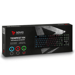 Keyboard Savio Tempest RX Black English QWERTY