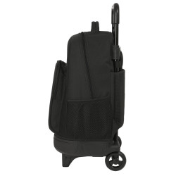 School Rucksack with Wheels Kappa Black Black (33 x 45 x 22 cm)