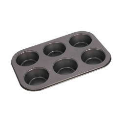 Flan Mould Quttin Cherry Carbon steel 26,5 x 18,5 x 3 cm 6 Units (12 Units)