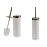 Toilet Brush White Silver Plastic 9,5 x 38,5 x 9,5 cm (6 Units)