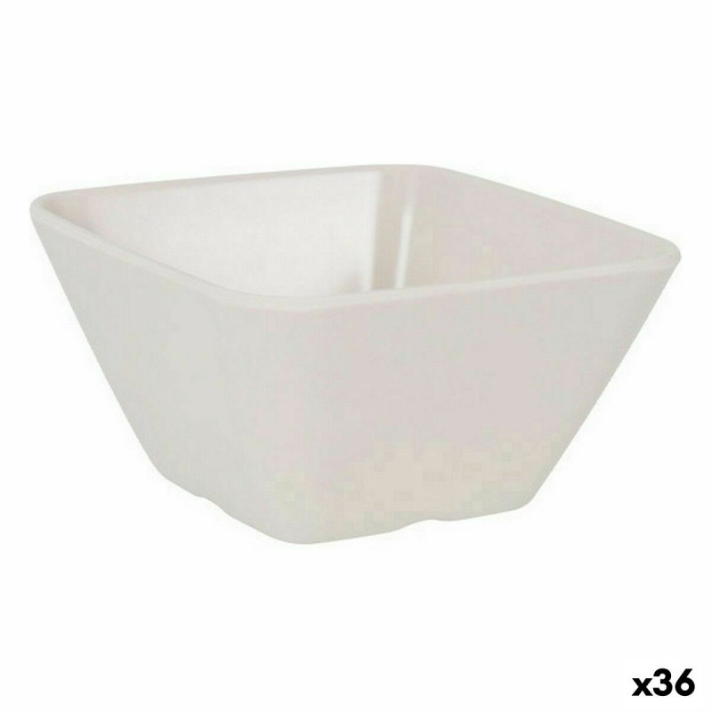 Snack Bowl La Mediterránea Melamin White Shine 10 x 10 x 5 cm (36 Units)