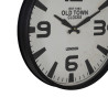 Wall Clock White Black Iron 46 x 46 x 6 cm