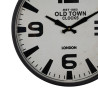 Wall Clock White Black Iron 46 x 46 x 6 cm