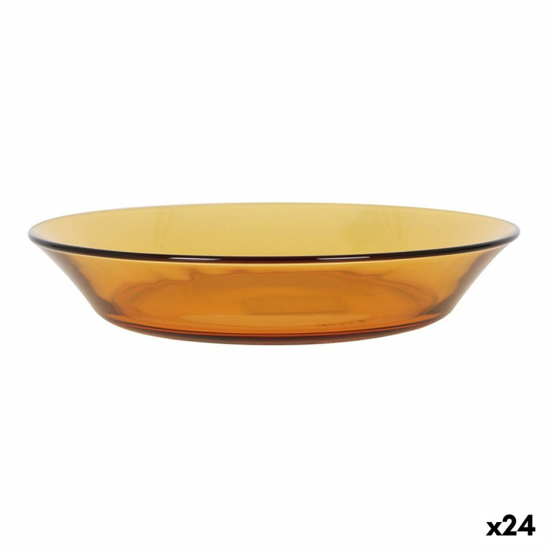 Deep Plate Duralex Lys Amber 19,5 cm (24 Units)