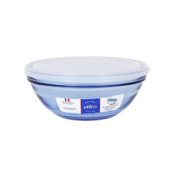 Bowl Duralex Marine Blue 17 cm With lid (12 Units)