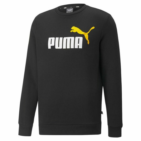 Men’s Sweatshirt without Hood Puma Essentials Black