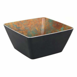 Salad Bowl Viejo Valle Melamin Black 19 x 19 x 9 cm (6 Units)