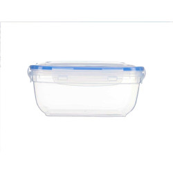 Hermetic Lunch Box Squared Transparent polypropylene 1,4 L 14,5 x 8,5 x 20 cm (12 Units)