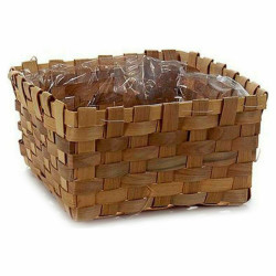 Plant pot Brown Cane (24 x 13 x 24 cm) (12 Units)