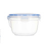 Hermetic Lunch Box Cylinder Transparent polypropylene 1,2 L 15,5 x 10,5 x 15,5 cm (12 Units)