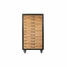 Chest of drawers DKD Home Decor Fir Natural Black Vintage (57 x 40 x 111 cm)