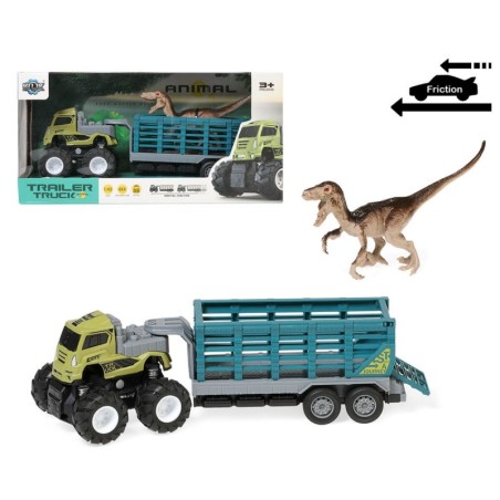 Lorry Dinosaur 30 x 15 cm