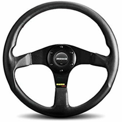 Racing Steering Wheel Momo DARK FIGHTER Leather Ø 35 cm