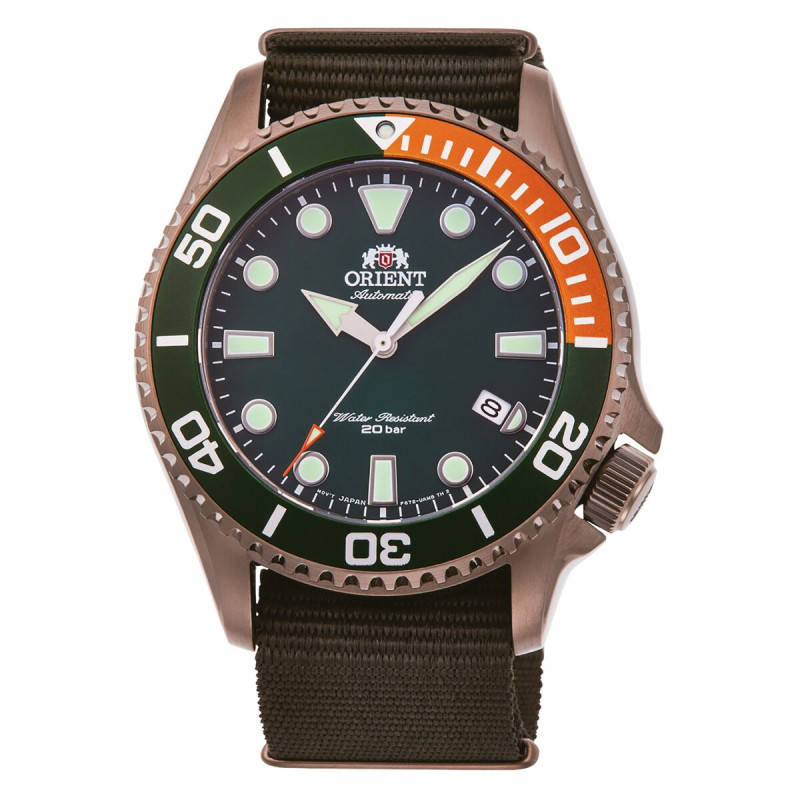 Men's Watch Orient RA-AC0K04E10B Green (Ø 20 mm)