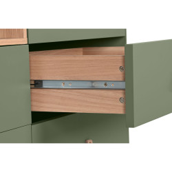 Chest of drawers Home ESPRIT Green polypropylene MDF Wood 120 x 40 x 75 cm