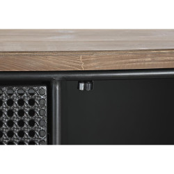 Sideboard DKD Home Decor 145,5 x 45 x 76 cm Fir Black Metal Brown