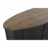 Sideboard DKD Home Decor 145,5 x 45 x 76 cm Fir Black Metal Brown