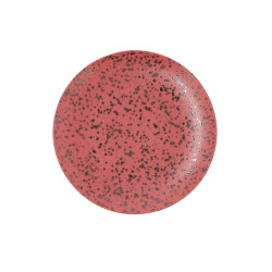 Flat plate Ariane Oxide Ceramic Red (Ø 24 cm) (6 Units)