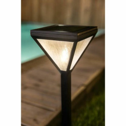 Solar lamp Galix 25 lm Black Stainless steel