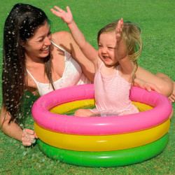 Inflatable Paddling Pool for Children Intex Sunset Glow Rings 28 L 61 x 22 x 61 cm (12 Units)