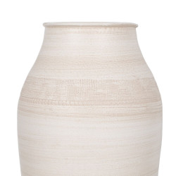 Vase Cream Ceramic 22 x 22 x 40 cm