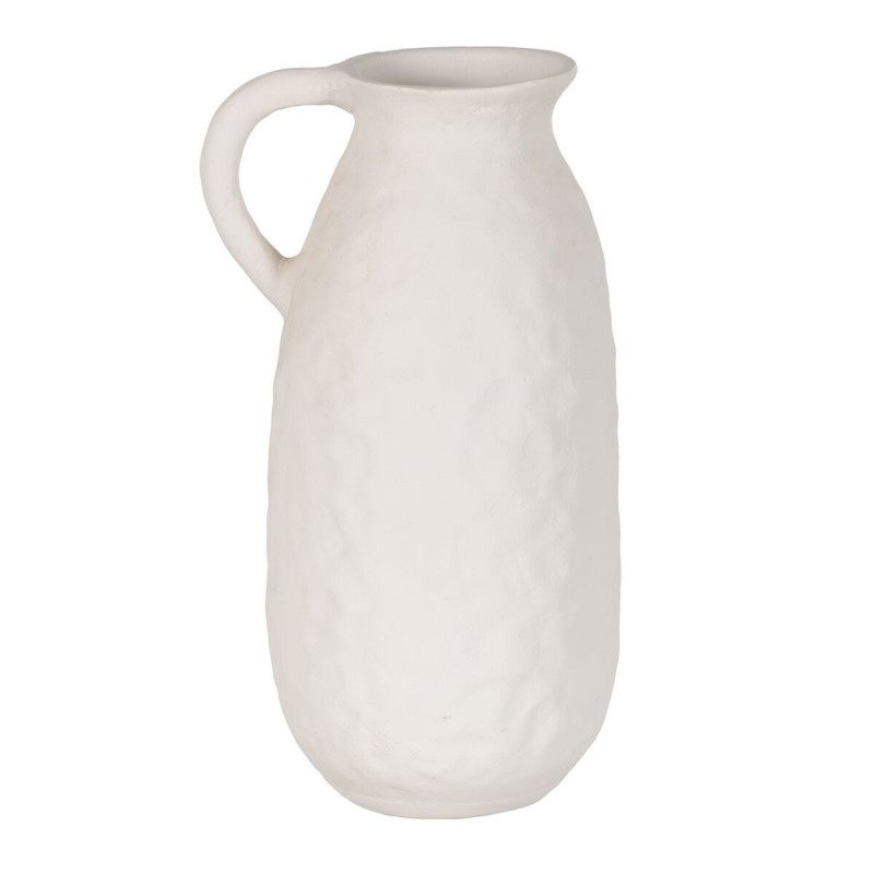 Vase White Ceramic 20 x 17 x 36 cm