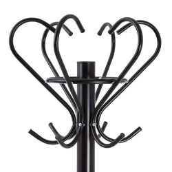 Hat stand 41 x 41 x 180 cm Black Metal