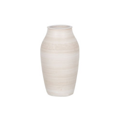 Vase Cream Ceramic 22 x 22 x 40 cm