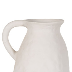 Vase White Ceramic 20 x 17 x 36 cm