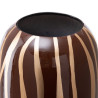 Vase Zebra Ceramic Golden Brown 18 x 18 x 48 cm