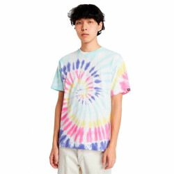 Men’s Short Sleeve T-Shirt Vans Rainbow Spiral Cyan