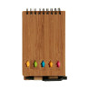 Spiral Notebook with Pen Bamboo Brown 1 x 14,5 x 9 cm (24 Units)