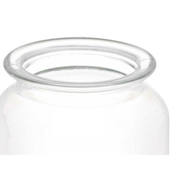 Jar Transparent Glass 1,2 L (12 Units) With lid