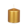 Candle Golden 9 x 10 x 9 cm (12 Units)