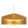 Candle Golden 9 x 10 x 9 cm (12 Units)