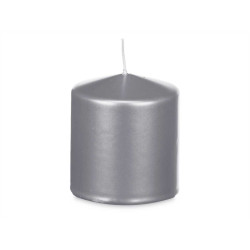 Candle Silver 9 x 10 x 9 cm (12 Units)