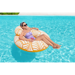 Inflatable Pool Chair Bestway Deluxe 118 x 117 cm Orange