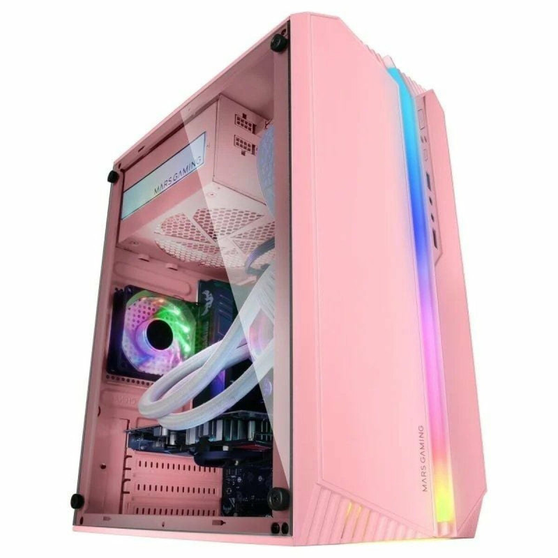 ATX Semi-tower Box Mars Gaming MC-S1 Black Pink