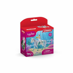 Jointed Figure Schleich Sirène chevauchant une licorne de mer