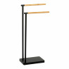 Free-Standing Towel Rack Andrea House ba72130 Black Metal 30 x 20 x 78 cm