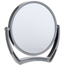 Magnifying Mirror Grey Crystal Plastic 19 x 18,7 x 2 cm (6 Units)