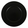 Flat Plate Viejo Valle Neat Black Porcelain Ø 28 cm (6 Units)