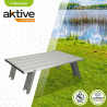 Folding Table Aktive Silver Aluminium 40 x 13 x 28,5 cm (4 Units)