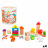 Stacking Blocks Woomax Farm 50 Pieces (4 Units)