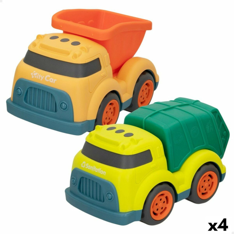 Construction Work Vehicles (Set) Motor Town 17,5 x 11 x 11 cm (4 Units)