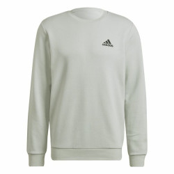 Men’s Sweatshirt without Hood Adidas  Essentials Light grey White