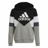 Children’s Hoodie Adidas Colorblock Fleece Black Grey