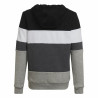 Children’s Hoodie Adidas Colorblock Fleece Black Grey