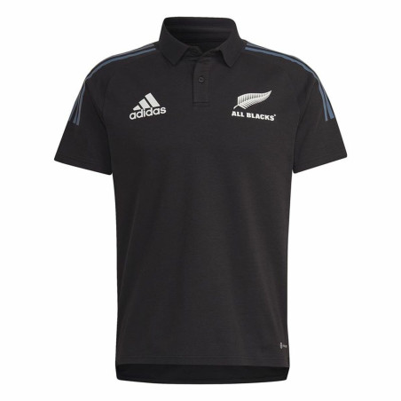 Men’s Short Sleeve Polo Shirt Adidas All Black Black